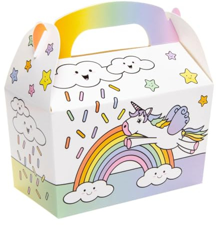 Firlefantastisch Einhorn-Geschenkboxen 12St. // Einhorn Partyzubehör