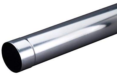 Dachrinne Fallrohr 1 m lang Titanzink 80 mm Silber