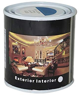 H HANSEL HOME Pintura Esmalte al Disolvente para Madera y Metal, Pintura Alquidica de Rápido Secado para Superfícies Interiores y Exteriores(Azul Cobalto, 125 ML)