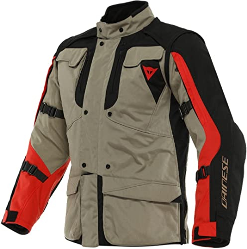 Dainese Herren Alligator Tex Jacket Motorradjacke, Walnuss/Schwarz/Lavarot, 44
