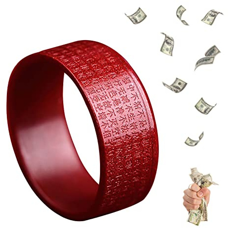 HETICA Cinnabar Feng Shui Ring for Men Women, Attracting Wealth and Good Luck, Money Amulet, Mother's Day Gifts
