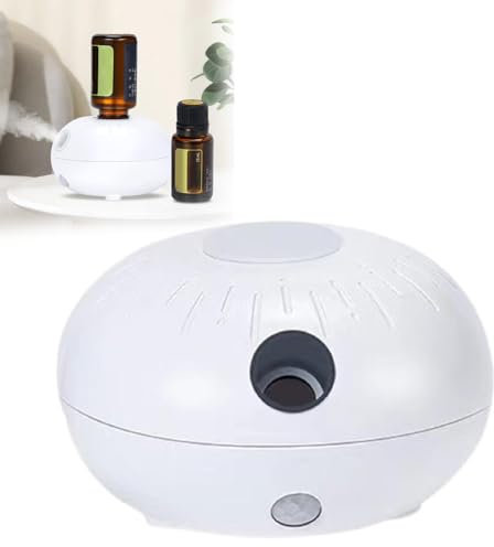 Difusor de aceites esenciales sin agua, difusor de aromaterapia recargable para coche y hogar, 4 ajustes de concentración, batería de larga duración, portátil y fácil de llevar, bajo consumo (sin