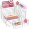 Radikor Schubladen Organizer -50 Stück Schminktisch Organizer in 4 Größen, Drawer Organizer, Make Up Organizer, Schubladen Ordnungssystem für Schreibtisch, Büro, Küchen, Bad