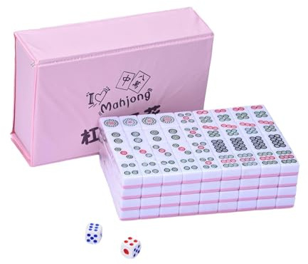 Juegos de Mahjong - Juego de Mahjong Chino Profesional - Juego Multijugador Conveniente Tradicional Chino portátil para Fiesta
