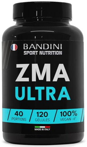 Bandini® Zinco Magnesio ULTRA Alta Dose, Zinco + Magnesio + Vitamina B6, Energia, Recupero, Massa Muscolare, Riduce Stanchezza e Affaticamento, Per Uomo e Donna, Palestra e Postworkout, 120 Capsule