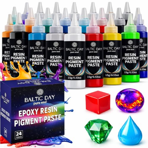 BALTIC DAY - 24 Pigment Pastes for Epoxy Resin Set