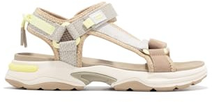 D.Franklin Sandalias Flame Tiras Oro - Sandalias deportivas planas cómodas para verano - Talla (37) - Modelo flame-sandal