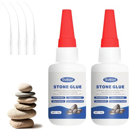 Colle pour Pierre Colle Marbre Colle Céramique Colle pour pierre de 30g transparente, étanche pour marbre Colle à Pierre Polyvalente Pour la Liaison Rapide de Pierres et Autres Matériaux Réparation Pi