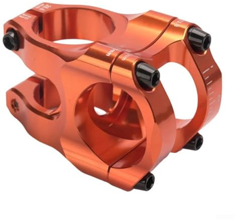 Vástago de bicicleta de alto rendimiento de 31 8 mm para descenso, ultraligero de 123 g, aluminio mecanizado CNC para mayor durabilidad (naranja)