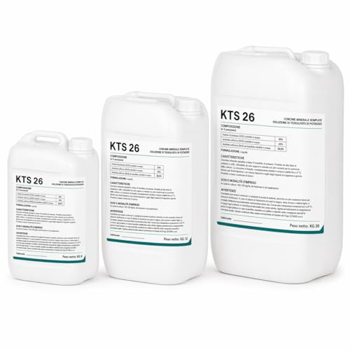 Naturii KTS 26 Concime Liquido al Tiosolfato di Potassio – Fertilizzante Minerale con Potassio e Zolfo – K₂O 25% + SO₃ 42% – Per Fertirrigazione e Nutrizione delle Colture (6)
