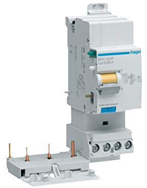 bloc différentiel - 3 phases + neutre - 40a - 300 ma - type ac - hager bfc440f