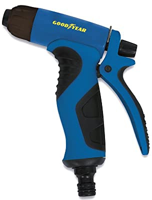 GoodYear - Pistola de Riego de Dos Posiciones, Plástico Resistente, Conector Rápido, Mango Ergonómico, Ideal para Jardín y Limpieza