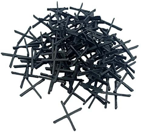 TEKLiNe 250 Distanziatori Piastrelle Croce 3mm Plastica Pvc PE Distanza Spazio Pavimento Parete, Distanziatore Croce 3mm Fuga Piastrelle Posatore Edilizia Piastrellista Posizionamento Posizione