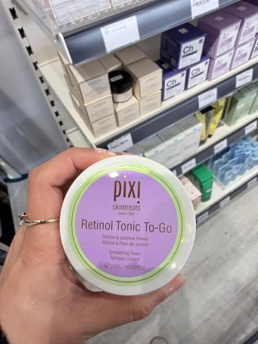 Pixi Vitamin-C Tonic To-Go, Brightening and Tonic Pads, Contains Vitamin C and Probiotics, Improve Skin Brightness, Balancing Toning Pads for Daily Use Without