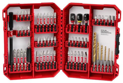 Milwaukee Shockwave Bit & Drill Bit Kit w/ 60 Pcs - 48-32-4097