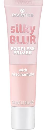 essence silky BLUR PORELESS PRIMER, porenverfeinernd, grundierend, sofortiges Ergebnis, transluzent, vegan, ohne Parabene, ohne Mikroplastikpartikel, Nanopartikel frei, 1er Pack (30ml)