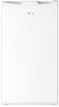 VOK Frigorífico bajo encimera de 85 L - Altura 83 cm, Cajon de Frutas, Freeze Zone, con Luz LED, Bajo Consumo Energético, Puerta Reversible, Blanco (Blanco, 85 L)