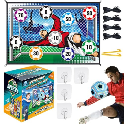 Set Da Gioco Con Pallone Da Calcio - Regalo Divertente, Set Da Gioco Con Pallone Da Calcio Dal Design Realistico, Porte In Flanella | Giochi Di Lancio Per Ragazzi, Ragazze, Bambini, Bambini