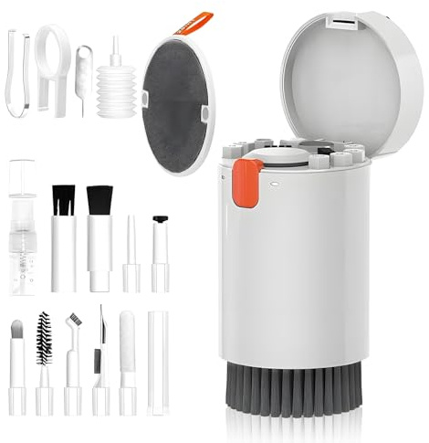 XIMEY Rengöringsset för tangentbord för mobiltelefon, med borste, rengöringsset för AirPods, hörlurar, PC-tillbehör, switch, bärbar dator, mobiltelefoner, tangentbord, hörlurar, kamera (OB20)