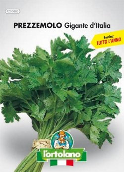 Sementi orticole di qualità l'ortolano in busta termosaldata (160 varietà) (PREZZEMOLO GIGANTE D’ITALIA)