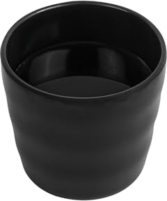 Restaurantware Voga 8 Ounce Tea Cup 10 Traditional Japanese Tea Cups - Dishwashable Asian Inspired Black Melamine Yunomi Tea Cups Shatterproof For Matcha Or Green Tea