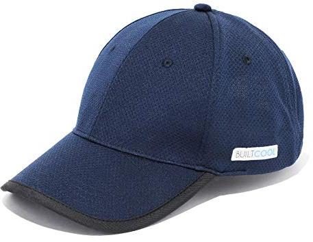 BUILTCOOL Adult Cooling Baseball Hat – Men & Women Moisture Wicking, Mesh Back, Lightweight, Performance Ball Cap for Fishing, Hiking, Kayaking, Golf, One Size, Navy