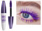 5D Máscara de pestañas, maquillaje de ojos, hipoalergénica y sin perfume (Morado)