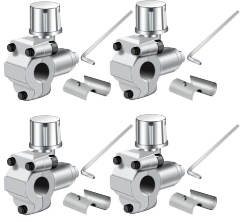 Greluma 4 Piezas Kits de válvulas de perforación BPV-31 Válvula de grifo para refrigerador compatible con manguera de tubo de diámetro exterior de 1/4, 5/16, 3/8 para aires acondicionados HVAC