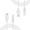 Dwzain 2 PCS 1.24m White USB Male to Figure Eight Power Cord Compatible with Water Flosser, Razor, Facial Cleanser, Hydrating Instrument, Beauty Instruments Charging Cable