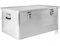 Trucky Aluminium Box mit Deckel Silber Alu Kiste Alukiste Auswahl Transportbox Metallbox Aufbewahrungsbox Boxen Abschliessbar Metallkiste, Größe:135 L