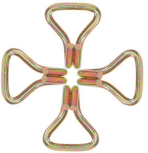 NUOBESTY 4pcs Motorcycle Ratchet Straps Hooks Replacement Fixing Ratchet Hook Cargo Fixing Thick Metal Wall for Hanging