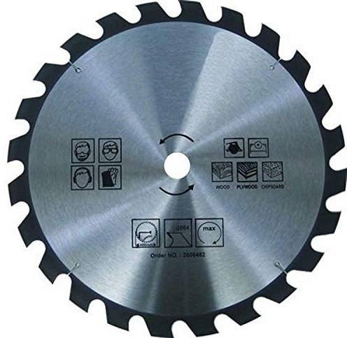 1 hoja de sierra circular HM para madera y plástico, 24 dientes, diámetro 315 mm x 30 mm