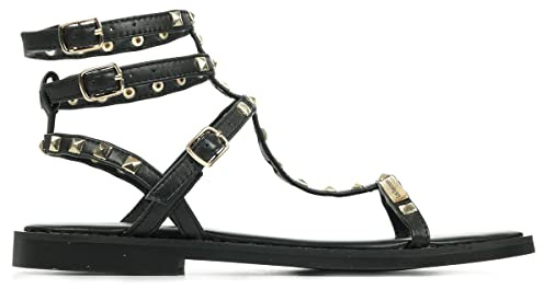 LES TROPEZIENNES PAR M. BELARBI Damen Koralien Flache Sandale, Schwarz, 37 EU