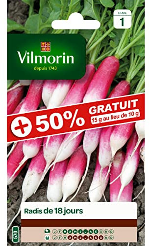 Sachet graines Radis de 18 jours +50% GRATUIT