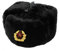 RUSSIAN STORE Schwarze Wollmütze im Original Soviet Ushanka., Schwarz 61 cm