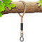 BeneLabel Schaukel Befestigung Seil, 100cm Hängematte Aufhängung Gurt Baum Hängesessel Balkenbefestigung mit Haken für Indoor Outdoor Baumschaukel Nestschaukel, 1134kg/10mm Durchmesser, Natural