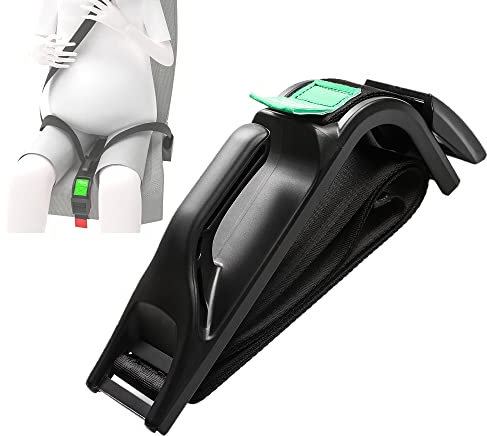 Hikig Ceinture de sécurité de Grossesse, empêche la Compression de l'abdomen, Confort et sécurité de siège de maternité pour Voiture de maternité, protège Les bébés à naître - Noir