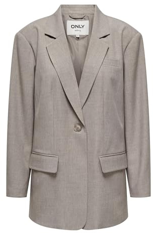 ONLY ONLLINDA Life LS BOYFR Mel Blazer CC TLR, Fungi/Dettaglio: Melange, XS