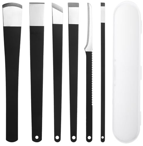 HJZHII Kit di strumenti per pedicure per unghie incarnite, in acciaio inossidabile, set professionale per il trattamento delle unghie incarnite, con scatola portaoggetti, per la cura dei piedi per