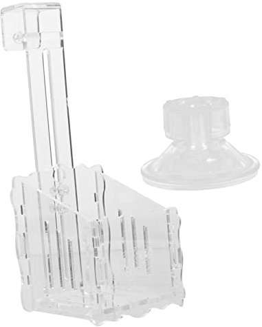 Milisten Aquarium Plant Holder Acrylique Transparent Support De Plantes Aquatiques avec Ventouse Et Crochet pour Vos Plantes Aquarium