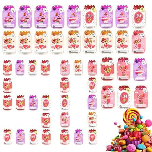 Carte porta caramelle di San – Forniture per eventi a forma di barattolo, dispenser di caramelle per San , per partner, coppie, ragazzi, ragazze, classe, scuola, ufficio, famiglia