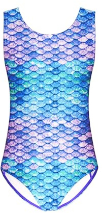 Arshiner Traje de baño para niña con espalda descubierta, para niños, moda | Traje de baño de una pieza, elástico Hawaii, Spring and Summer, vacaciones en el baño, clases de natación, 4-12 años