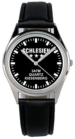 KIESENBERG Armbanduhr Schlesien Souvenir Geschenk Artikel Idee Fan Damen Herren Unisex Analog Quartz Lederarmband Uhr 36mm Durchmesser B-2459