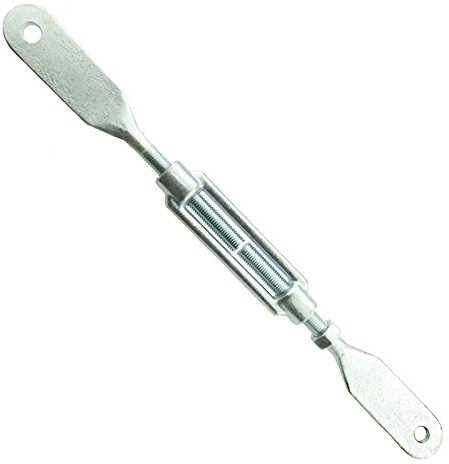 Spannschloss DIN 1480 mit 2 Blattschrauben Stahl galv. verzinkt SP-BS M 12-1 Stück