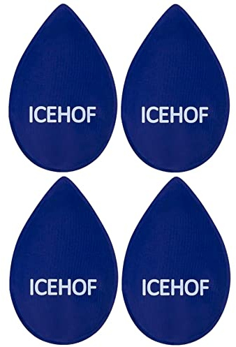 ICEHOF Ersättningsklälskuddar för visdomtänder – 14 cm x 9 cm – för mer kylning efter tandoperation – kylpack visdomtänder kylkompress kylkuddar ansikte (ersättning kylkuddar, 4)