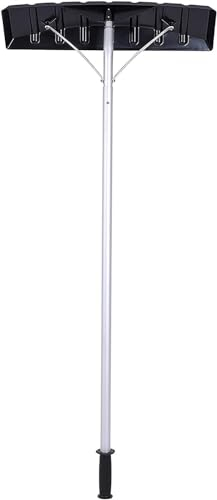 Schneeschaufeln, Schneeschieber, Teleskopstange, Dachrechen, Schneeräumsystem, Aluminiumkopf zum Entfernen von Dachschnee. Akkumulatoren eignen Sich häufig für Werkzeuge zum Entfernen von Sc