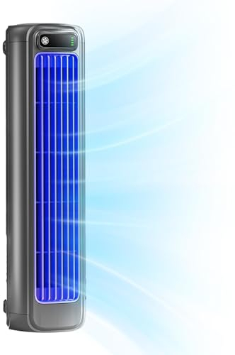 Cooling Ace Tragbarer Kühlventilator mit 3 Geschwindigkeiten & LED-Bildschirm Einstellbarer AC Persönlicher Luftkühler, Klimaanlage Kühlventilator, Leise Persönlicher Luftkühler für Zuhause Zimmer