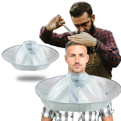DHKFXKT Haircut Cape, Waterproof Haircut Cape, Hair Cloak, Foldable Barber Cloak Hairdressing Cape Apron For Adults, Kids, Etc.