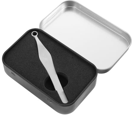 BAZEITFLOW Nasenhaartrimmer mit Runderm Kopf Pinzette Trimmwerkzeug Nasenhaarclip-entferner aus Hochwertigem Material Kratzfest Stoßfest Leicht und Handlich für Reisen