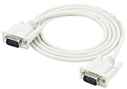 Dahszhi DB9 9 Pin Male to VGA Video 15 Pin Male Serial Port Cable RS232 1.35M/4.4FT Length